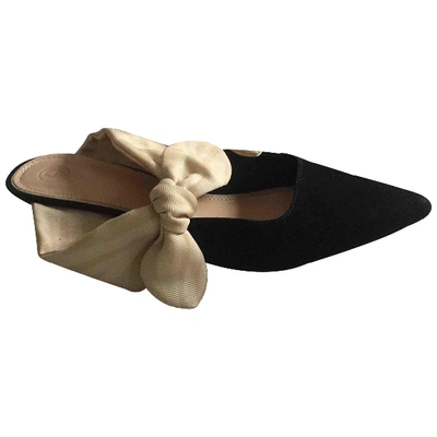 Pre-owned The Row Coco Mules In Black