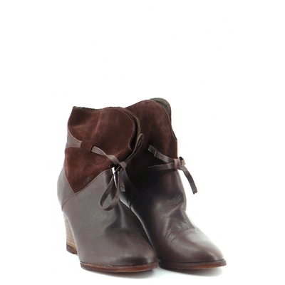 Pre-owned Comptoir Des Cotonniers Leather Boots In Brown