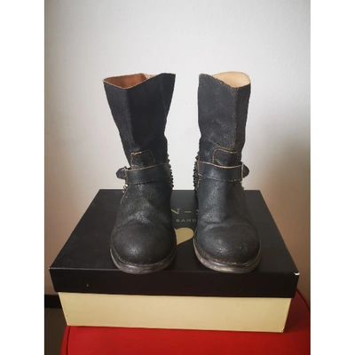 Pre-owned Twinset Black Leather Boots