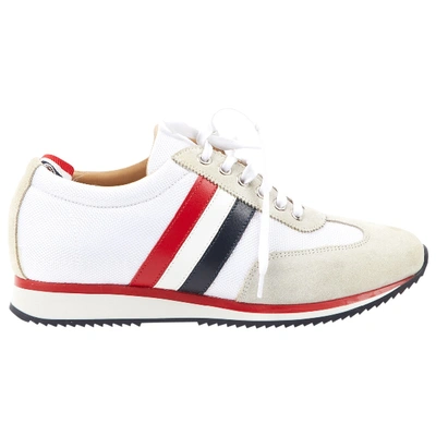 Pre-owned Thom Browne Cloth Trainers In White