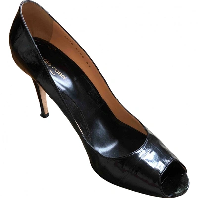 Pre-owned Sergio Rossi Leather Heels In Black