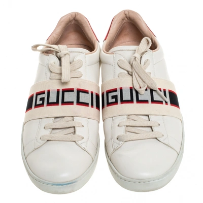 Pre-owned Gucci Leather Flats