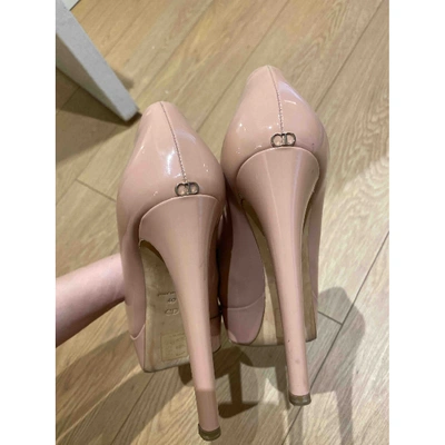 Pre-owned Dior Patent Leather Sandals In Pink