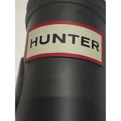 Pre-owned Hunter Brown Rubber Boots