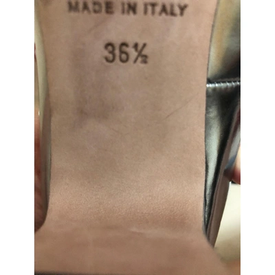 Pre-owned Valentino Garavani Tango Leather Heels In Metallic