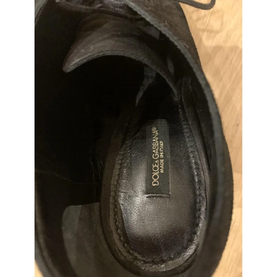 Pre-owned Dolce & Gabbana Leather Heels In Black