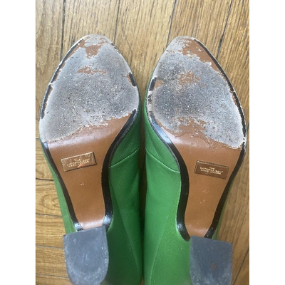 Pre-owned Marc Jacobs Green Leather Ankle Boots