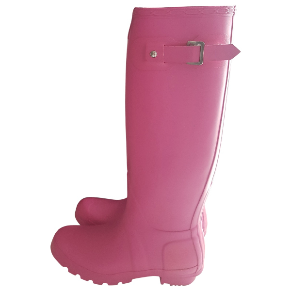 womens pink rubber boots