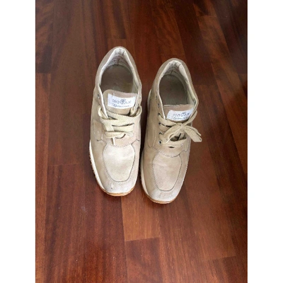 Pre-owned Hogan Trainers In Beige