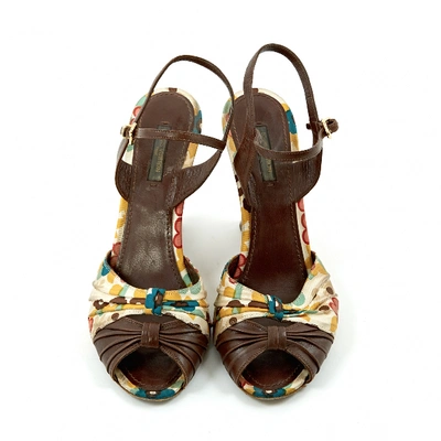 Pre-owned Louis Vuitton Cloth Heels In Multicolour