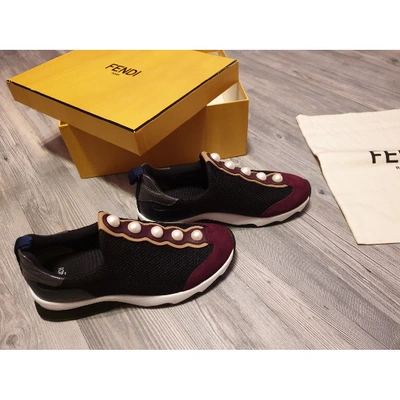 Pre-owned Fendi Cloth Trainers In Multicolour