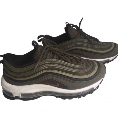 Pre-owned Nike Air Max 97 Cloth Trainers In Green