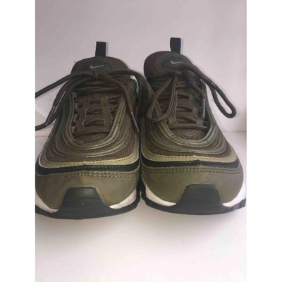 Pre-owned Nike Air Max 97 Cloth Trainers In Green