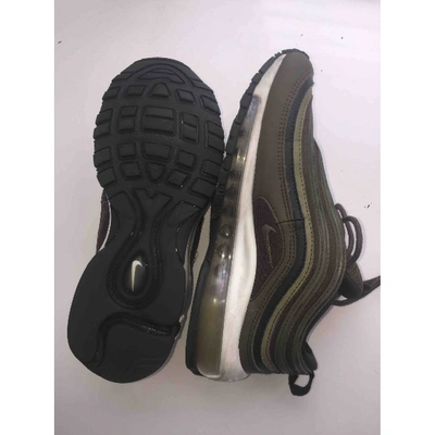 Pre-owned Nike Air Max 97 Cloth Trainers In Green