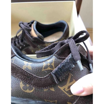 Pre-owned Louis Vuitton Brown Cloth Trainers