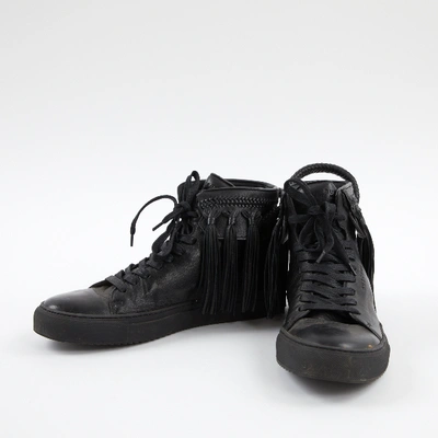 Pre-owned Buscemi Leather Trainers In Black