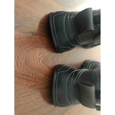 Pre-owned Philosophy Di Lorenzo Serafini Black Leather Ankle Boots