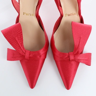 Pre-owned Christian Louboutin Red Velvet Heels