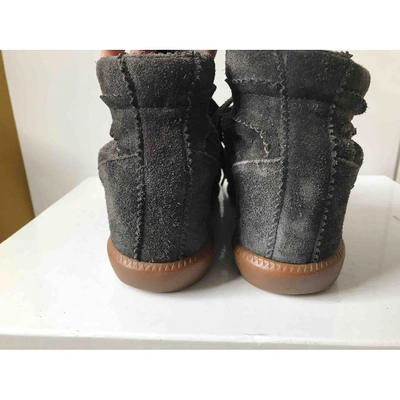 Pre-owned Isabel Marant Betty Black Suede Trainers