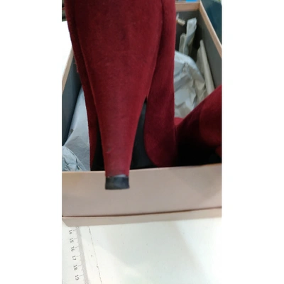 Pre-owned Miu Miu Heels In Red