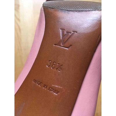 Pre-owned Louis Vuitton Leather Heels In Pink