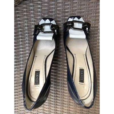 Pre-owned Loewe Leather Heels In Blue