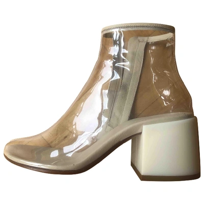 Pre-owned Mm6 Maison Margiela Boots In White