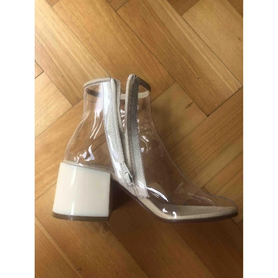 Pre-owned Mm6 Maison Margiela Boots In White