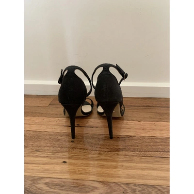 Pre-owned Tony Bianco Black Leather Sandals