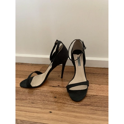 Pre-owned Tony Bianco Black Leather Sandals