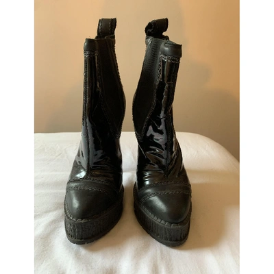 Pre-owned Topshop Unique Tophop Unique  Black Patent Leather Heels