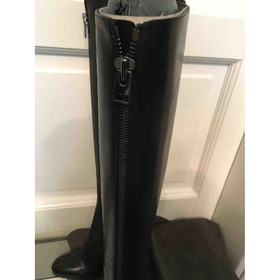 Pre-owned Tom Ford Black Leather Boots