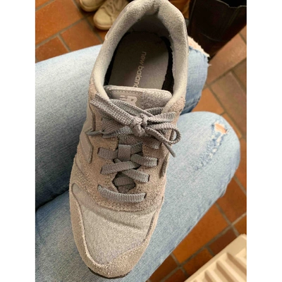 Pre-owned New Balance Cloth Trainers In Grey