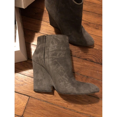 Pre-owned Jimmy Choo Ankle Boots In Anthracite