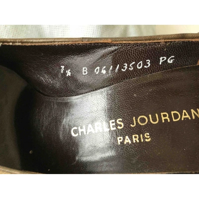 Pre-owned Charles Jourdan Leather Heels In Brown