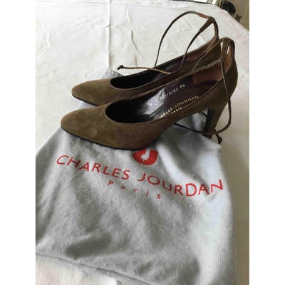 Pre-owned Charles Jourdan Leather Heels In Brown