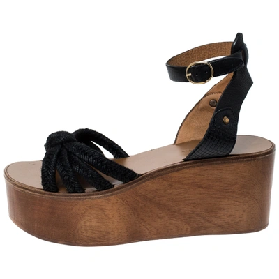 Pre-owned Isabel Marant Black Leather Sandals