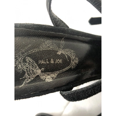 Pre-owned Paul & Joe Leather Sandals In Black