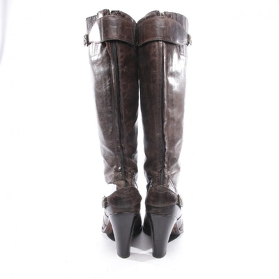 Pre-owned Belstaff Brown Leather Boots