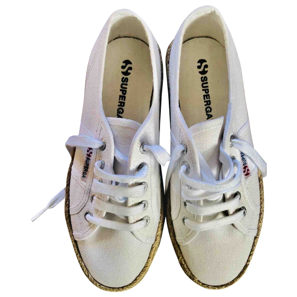 superga espadrilles wit