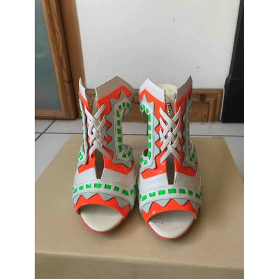 Pre-owned Sophia Webster Leather Mules In Multicolour