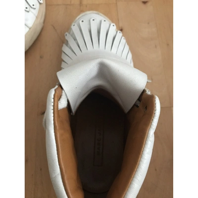 Pre-owned Marc By Marc Jacobs White Leather Trainers