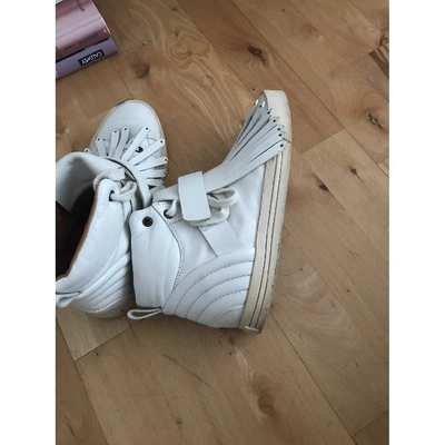 Pre-owned Marc By Marc Jacobs White Leather Trainers