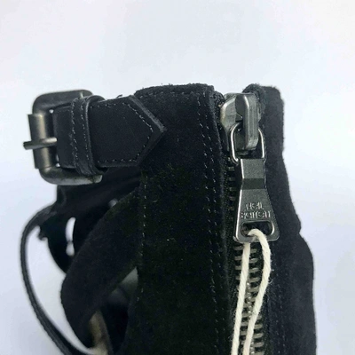 Pre-owned Neil Barrett Leather Sandals In Black