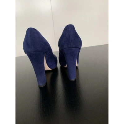 Pre-owned Miu Miu Heels In Blue