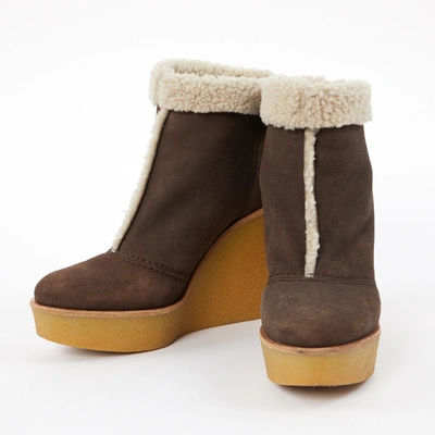 Pre-owned Chloé Brown Suede Ankle Boots