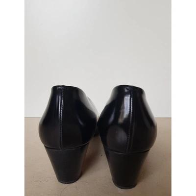 Pre-owned Walter Steiger Leather Heels In Black