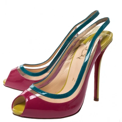 Pre-owned Christian Louboutin Multicolour Patent Leather Sandals