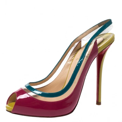 Pre-owned Christian Louboutin Multicolour Patent Leather Sandals