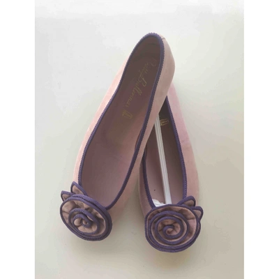 Pre-owned Pretty Ballerinas Suede Ballet Flats